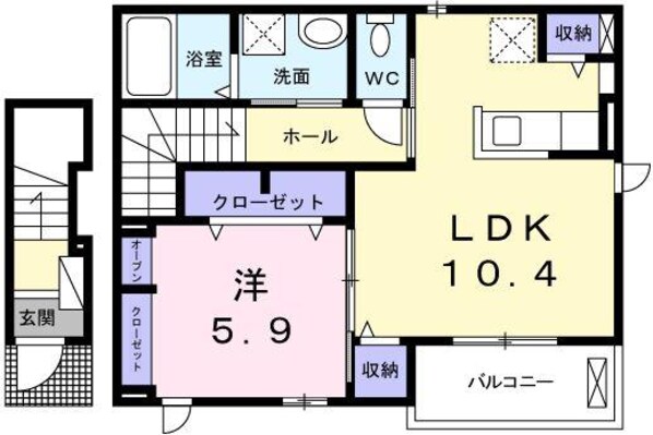 エンジェル　コートの物件間取画像